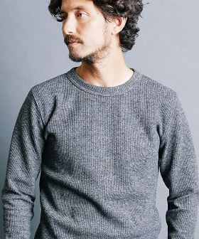 WOOL RIB W FACE PULLOVER KNITSAW L-S ニットソー(2332-033) | CAMBIO カンビオ