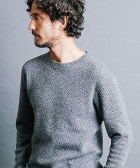 WOOL W FACE PULLOVER KNITSAW L-S ニットソー(2332-034) | CAMBIO カンビオ