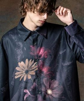 Midnight Flower Shirt ミッドナイトフラワーシャツ(GB0224-SH07) | CAMBIO カンビオ(長袖・7分)