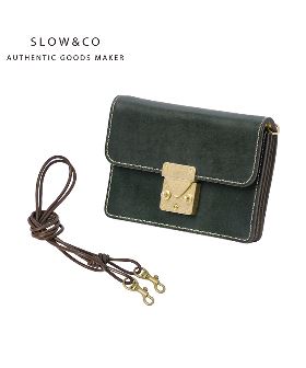 SLOW スロウ バッグ 財布 コードバン ショルダーウォレット ウォレットバッグ ポシェット 本革 馬革 日本製 SLOW Cordovan SO876P