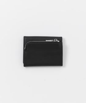 MURA シュリンクレザー がま口 ボックス型コイン収納 三つ折り ミニ財布