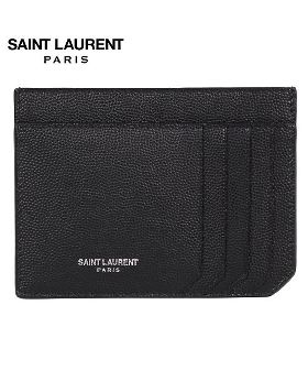 サンローラン パリ SAINT LAURENT PARIS パスケース カードケース ID 定期入れ メンズ LOGO CARDHOLDER ブラック 黒 60