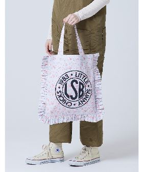 【8】【LSB−LG−015R】【Little Sunny Bite】LSB Logo frill tote bag
