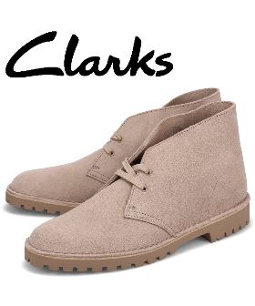 クラークス Clarks デザート ロック ブーツ メンズ スエード DESERT ROCK ベージュ 26162704
