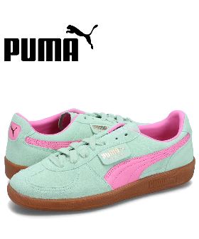 PUMA プーマ スニーカー パレルモ メンズ PALERMO ライト グリーン 396463−02