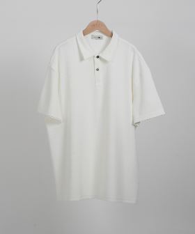 aimoha MENSIMPLE POLO SHIRT ハーフボタン 半袖 ポロシャツ