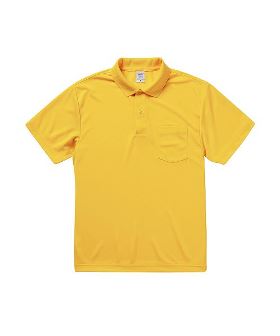 SUNSCREEN ミニ鹿の子 バックロゴ ポロシャツ