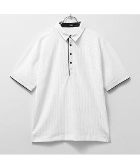 【大きいサイズ】ビバハート/VIVA HEART 高機能ベア天 ジップアップ半袖ポロシャツ