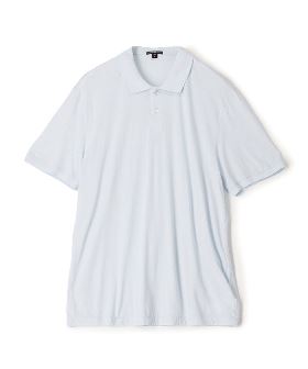 イタリアンカラーランダムパイル半袖ポロシャツ/ポロシャツ イタリアンカラー メンズ 半袖 ランダムパイル