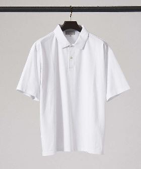 『吸水速乾』『UVカット』　OOPS　カットジャガード半袖ポロシャツ