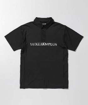 LUXEAKMPLUS(リュクスエイケイエムプラス)ゴルフ フロントロゴ半袖ポロシャツ【ゴルフ】