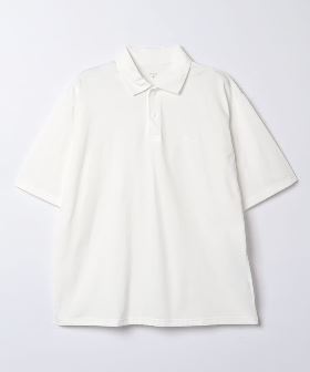 【UVカット／防透け】前立てチェックデザイン 半袖ポロシャツ