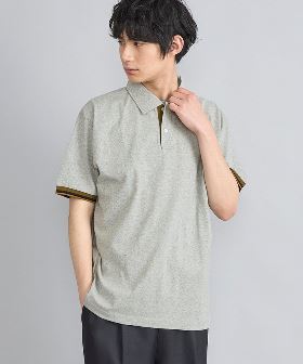 【Pitta Re:)】形態安定 ワイドカラー 半袖 ビズポロ ビジネスポロシャツ