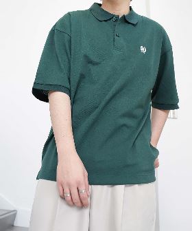 【UVカット/防透け】バイカラーデザイン 半袖ポロシャツ