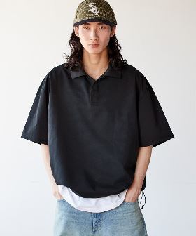 ロゴタイポジャガード長袖シャツ(吸汗速乾/UV CUT(UPF15)