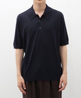 【ADBT】メッシュ切り替え ハーフジップ半袖ポロシャツ