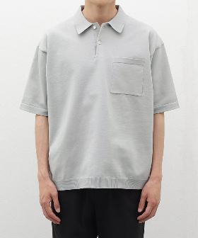 インターメッツォ/INTERMEZZO ジャガードショート衿 半袖ポロシャツ