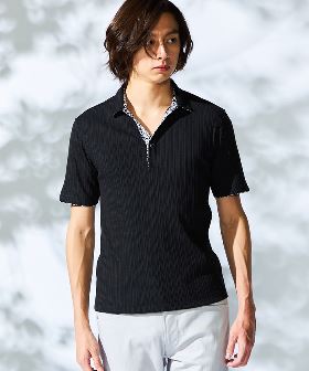 EXcDRY D−Tecトロピカルペンギン刺繍デザイン半袖シャツ