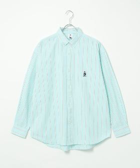 *SHIPS: MADE IN JAPAN ワンポイント ロゴ 微起毛 ボタンダウンシャツ