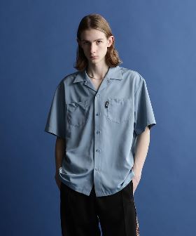 【Dickies / ディッキーズ】SHIRTS SSFQ シャツ 羽織 半袖 ワークシャツ ロゴ ワンポイント ミドル丈 1574