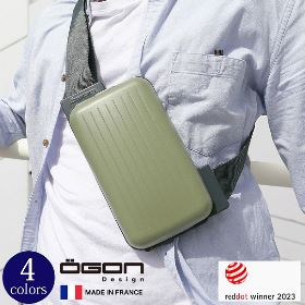 正規日本代理店 [OGON/オゴン]フランス製 アルミ スリングバッグ PHONE BAG ボディバッグ ショルダーバッグ レッドドット・デザイン賞 red dot design award  [あす着対応]